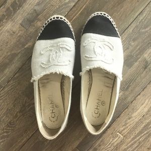 Chanel Canvas Espadrilles Size 37 / 7